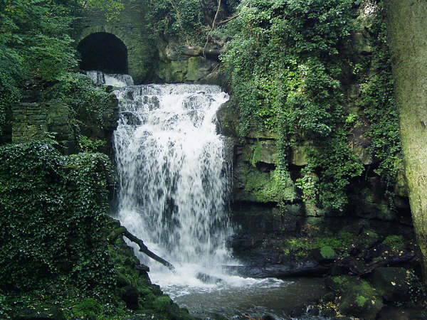 The Wensley waterfall